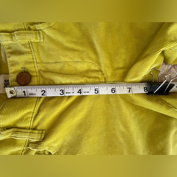J.Crew Bright Yellow City Fit Corduroy Pants, Size 26S - Picture 5 of 7